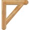 Ekena Millwork Traditional Craftsman Rough Sawn Bracket w/ Offset Brace, Western Red Cedar, 8"W x 36"D x 40"H BKT0806X36X40TRA04RWR - alternate 4